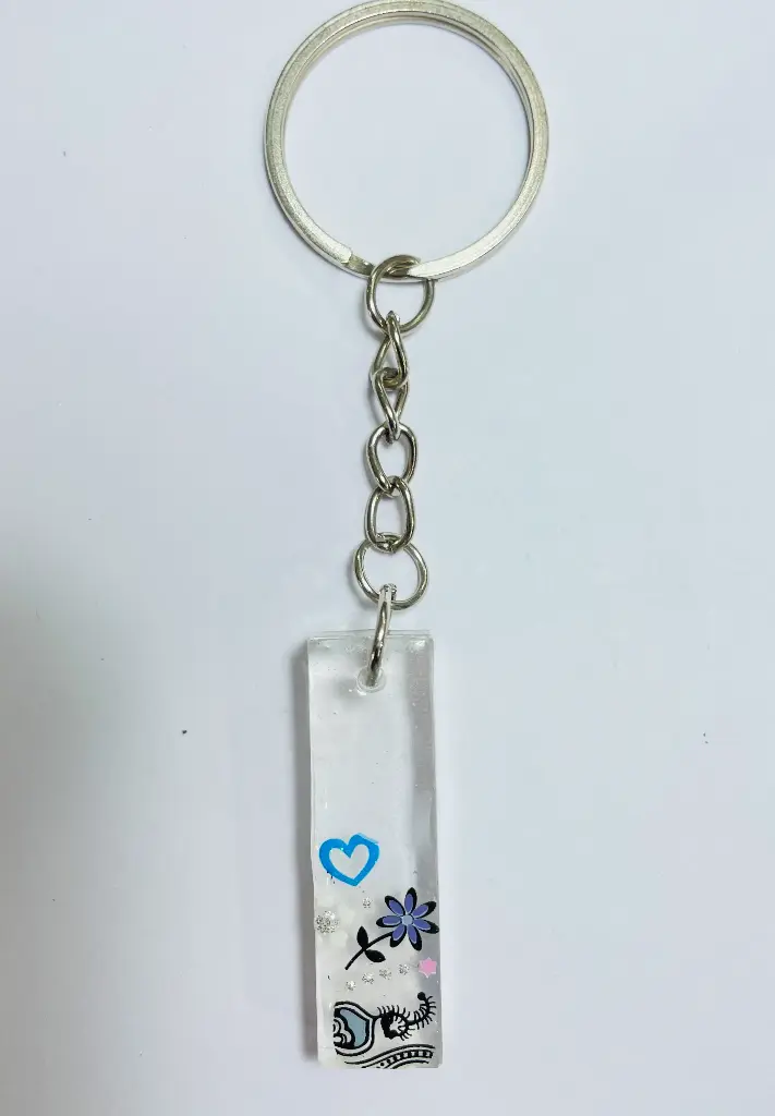 Letter 'I' with designs Keychain -GMK023
