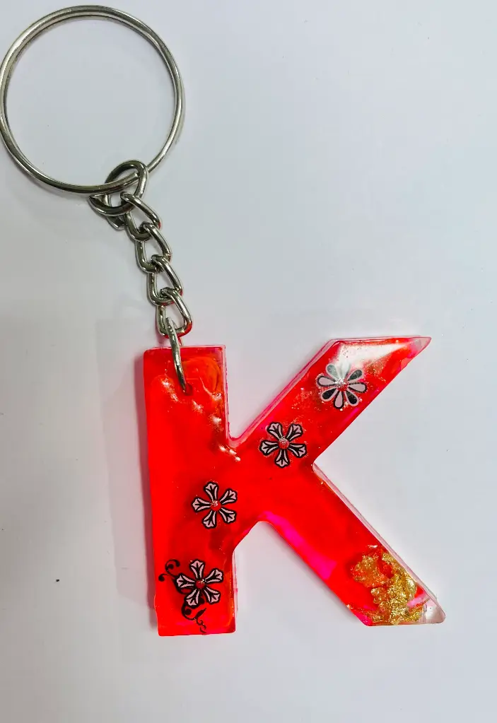 Red letter 'K' Keychain -GMK025