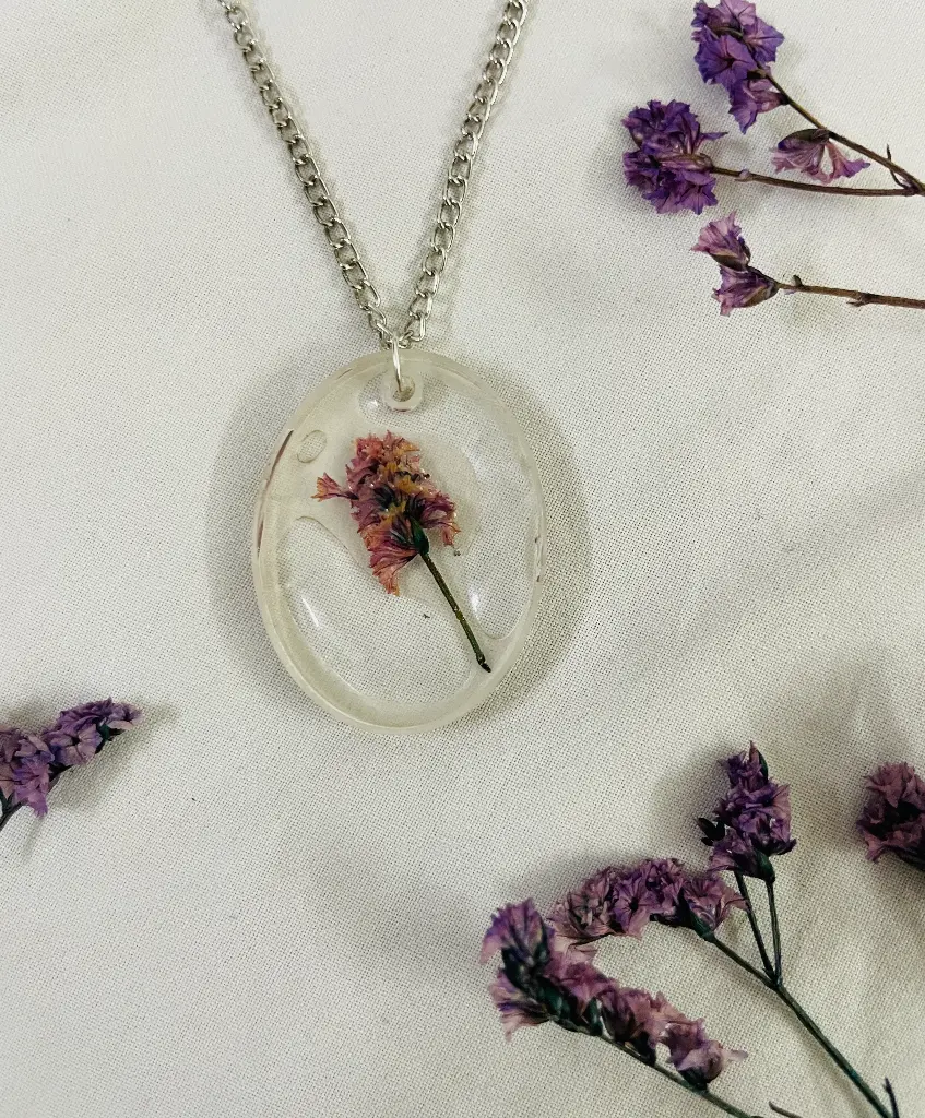 An orange leaf Locket -GML030