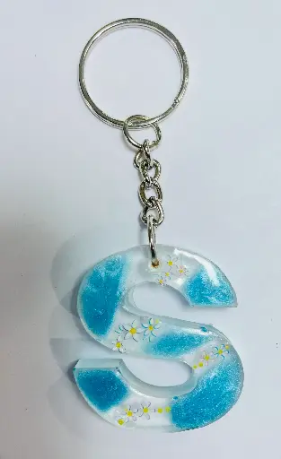 Letter 'S' with designs Keychain -GMK033