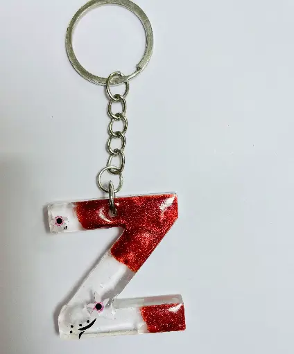 Letter 'Z' with design Keychain -GMK040