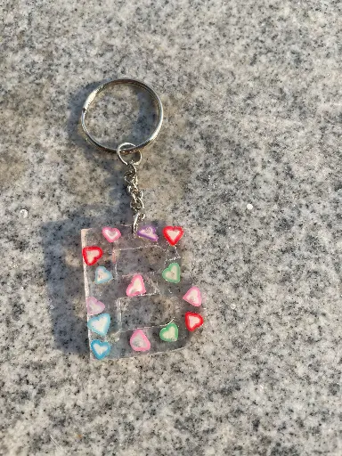 Letter 'B' with design Keychain -GMK050