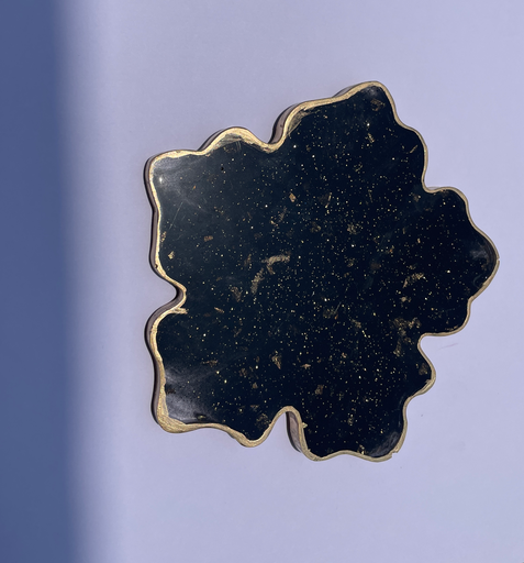 Black sparkles Coaster -GMC006