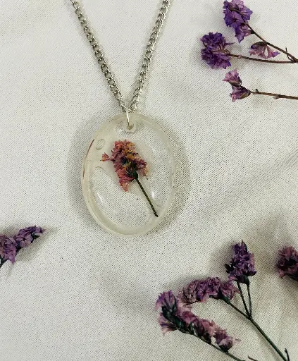 An orange leaf Locket -GML030