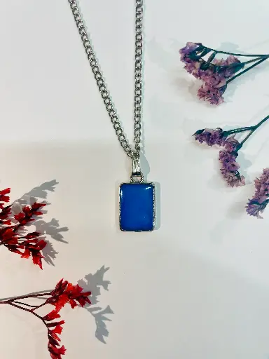 A blue framed Locket -GL038