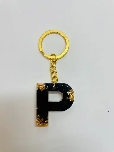 A black 'P' Keychain -GMK006